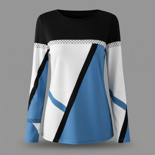 Alveria | Maglione grafico in maglia morbida da donna