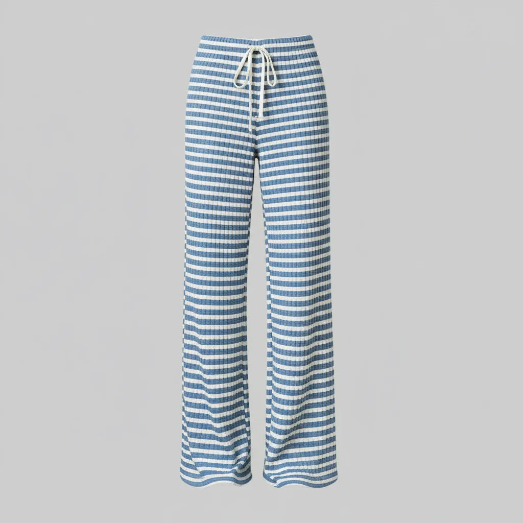 Avelia | Pantaloni a righe con lacci da donna