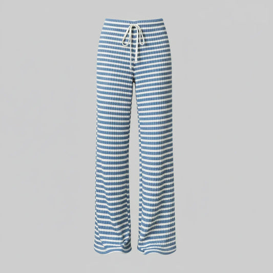 Avelia | Pantaloni a righe con lacci da donna