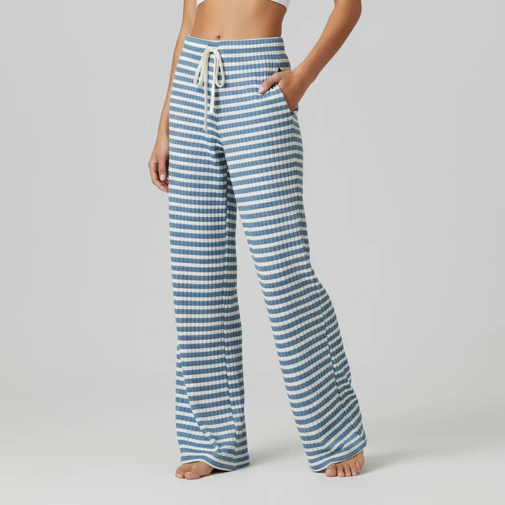 Avelia | Pantaloni a righe con lacci da donna