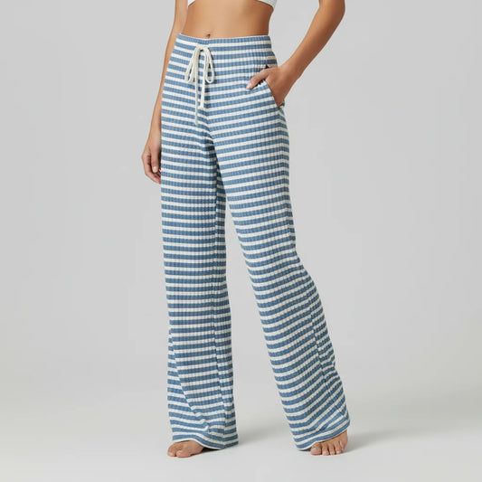 Avelia | Pantaloni a righe con lacci da donna