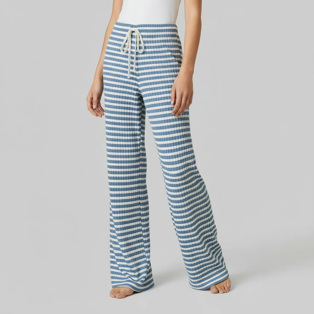 Avelia | Pantaloni a righe con lacci da donna