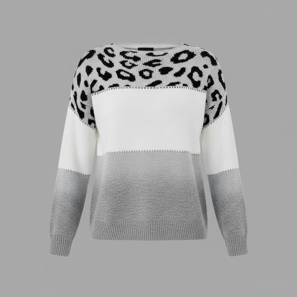 Sienna - Maglione da donna con motivo pantera Mulu Moon