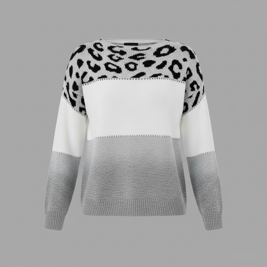Sienna - Maglione da donna con motivo pantera Mulu Moon