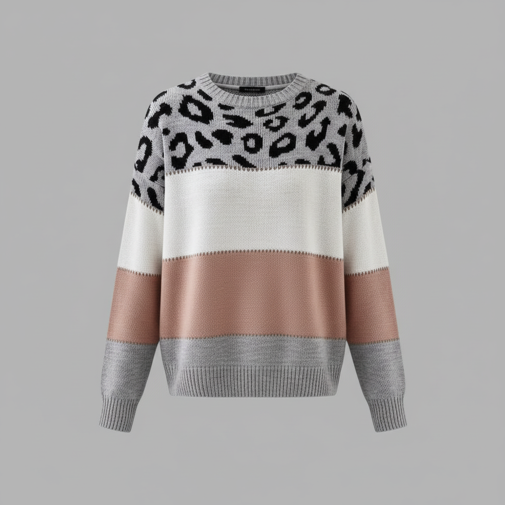 Sienna - Maglione da donna con motivo pantera Mulu Moon