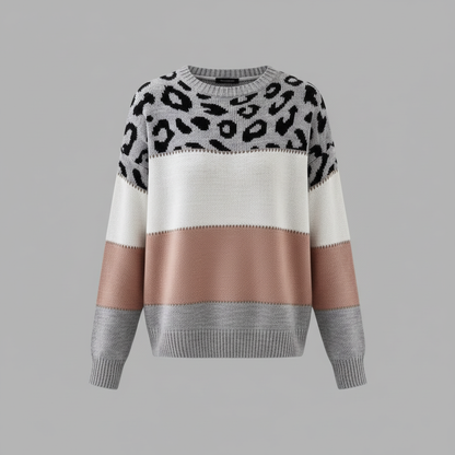 Sienna - Maglione da donna con motivo pantera Mulu Moon