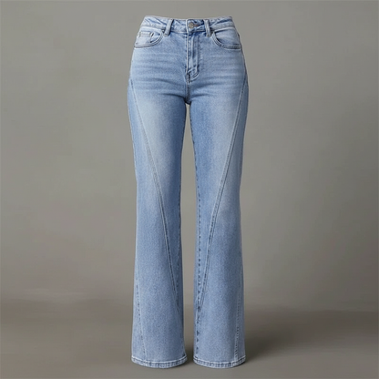 Mirela - Jeans svasati in denim da donna Mulu Moon