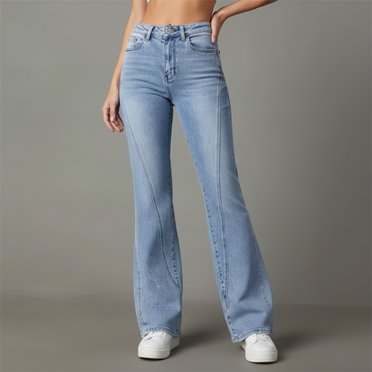 Mirela - Jeans svasati in denim da donna Mulu Moon