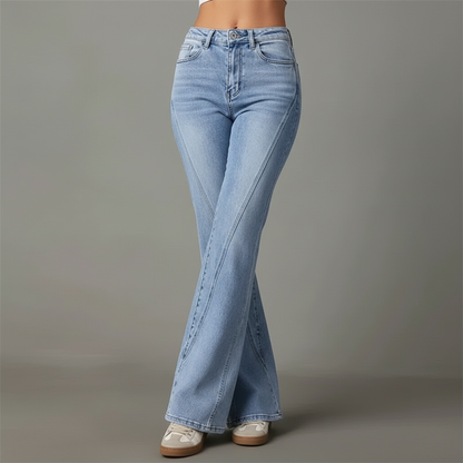 Mirela - Jeans svasati in denim da donna Mulu Moon