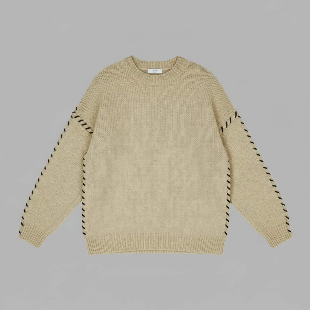 Lioria - Maglione in maglia morbida da donna Mulu Moon