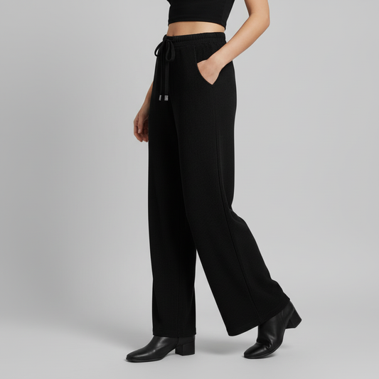 Vellara - Pantaloni palazzo in velluto a coste da donna Mulu Moon