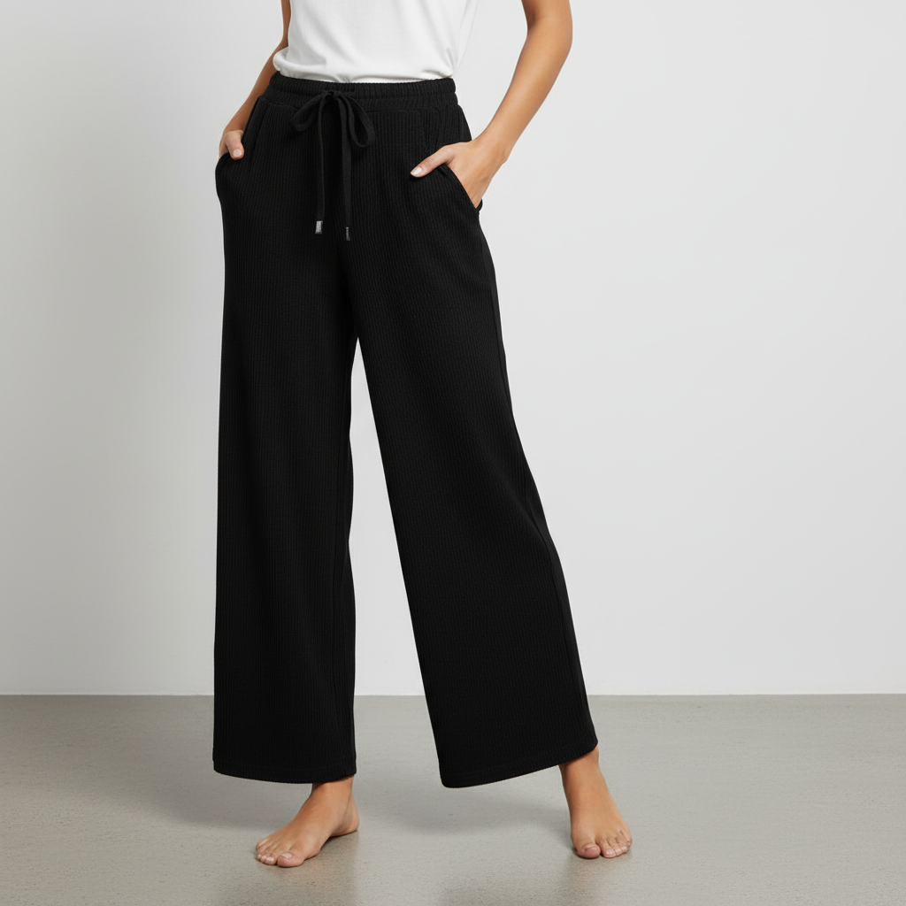 Vellara - Pantaloni palazzo in velluto a coste da donna Mulu Moon