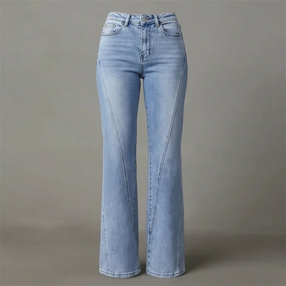 Mirela | Jeans svasati in denim da donna