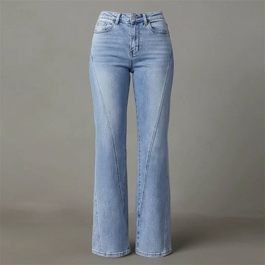 Mirela | Jeans svasati in denim da donna