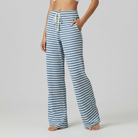 Avelia - Pantaloni a righe con lacci da donna Mulu Moon