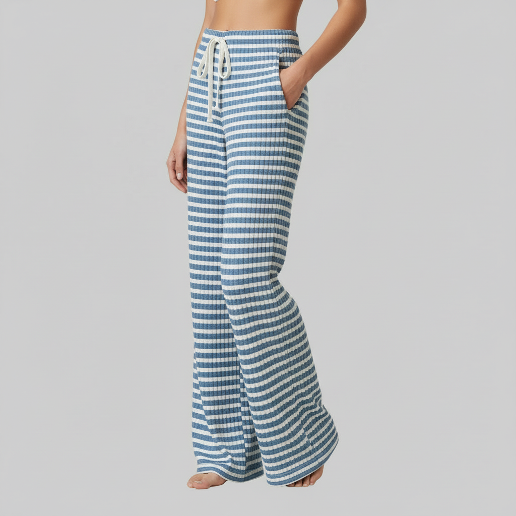 Avelia - Pantaloni a righe con lacci da donna Mulu Moon