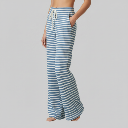 Avelia - Pantaloni a righe con lacci da donna Mulu Moon